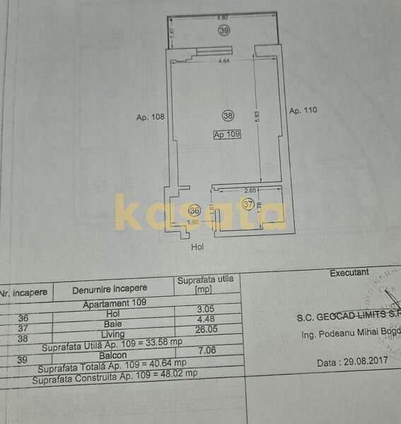 Mamaia, oportunitate investitie, garsoniera White Tower, 41 mp